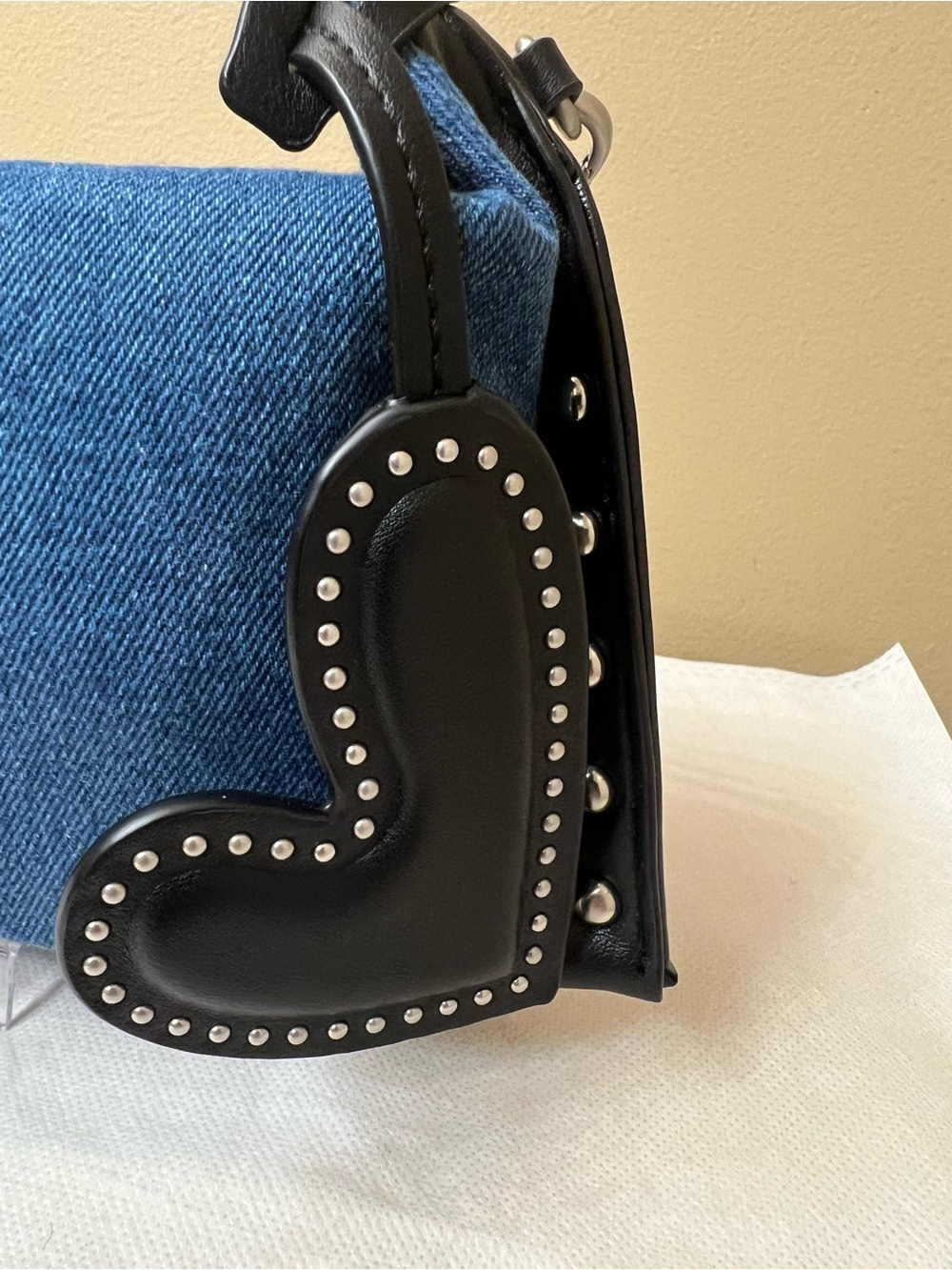DKNY Jeans Denim Crossbody NWT - Picture 7 of 8